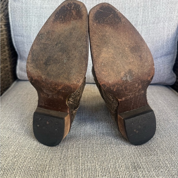 Roper Dusty Distressed Snip Toe Brown Casual Boots Womens Size 8 Good Condition - Picture 6 of 7